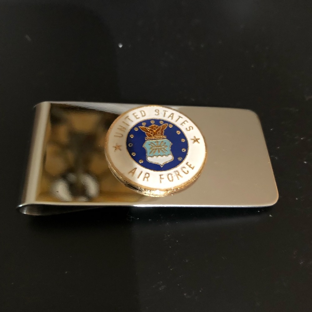 US Air Force Polished Stainless Money Clip C-5-10
